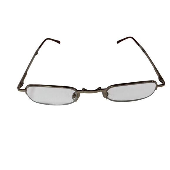 Foldable Compact Reading Glasses Snake Skin Hard Side Carry Case Black - Picture 6 of 8